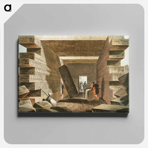 アートパネル-Interior of the Temple of Jupiter Ammon - オスマン帝国領内の景色 Canvas.