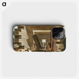 Interior of the Temple of Jupiter Ammon - オスマン帝国領内の景色 Phone Case.