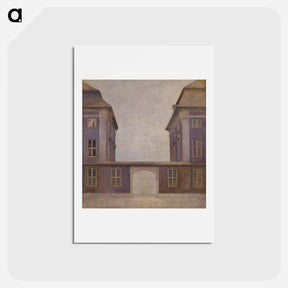 アートポストカード-The Buildings of the Asiatic Company, seen from St. - ヴィルヘルム ハンマースホイ Postcard.