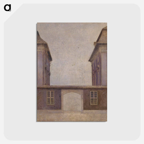 アートポストカード-The Buildings of the Asiatic Company, seen from St. - ヴィルヘルム ハンマースホイ Postcard.