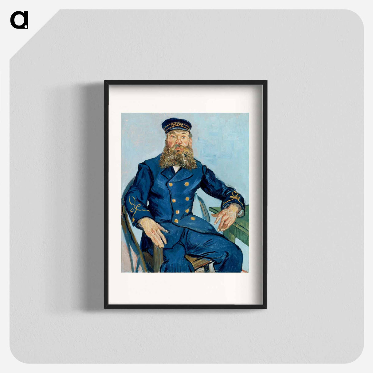 Portrait of the Postman Joseph Roulin - Vincent van Gogh Poster.