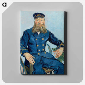 アートパネル-Portrait of the Postman Joseph Roulin - フィンセント ファン ゴッホ Canvas.
