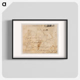Pencil sketches and pen samples by Wilhelm Marstrand - Wilhelm Marstrand Poster.