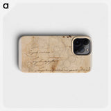 Pencil sketches and pen samples by Wilhelm Marstrand - Wilhelm Marstrand Phone Case.