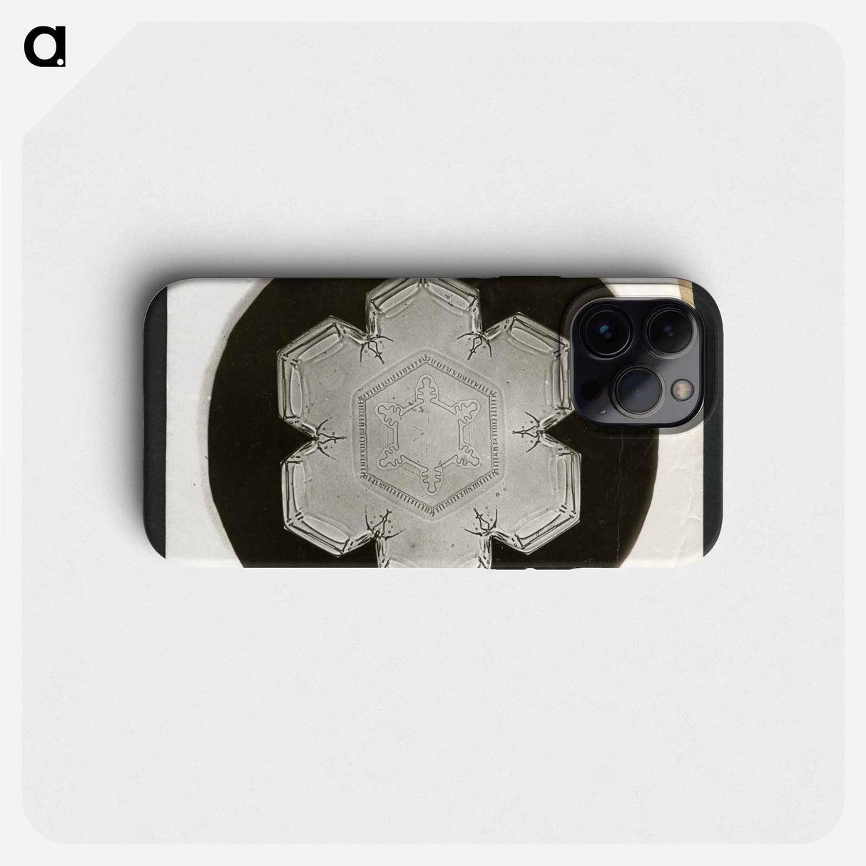 Wilson Bentley Photomicrograph of Stellar Snowflake No. 826 - ウィルソン ベントレー Phone Case.