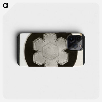 Wilson Bentley Photomicrograph of Stellar Snowflake No. 826 - Wilson Bentley Phone Case.
