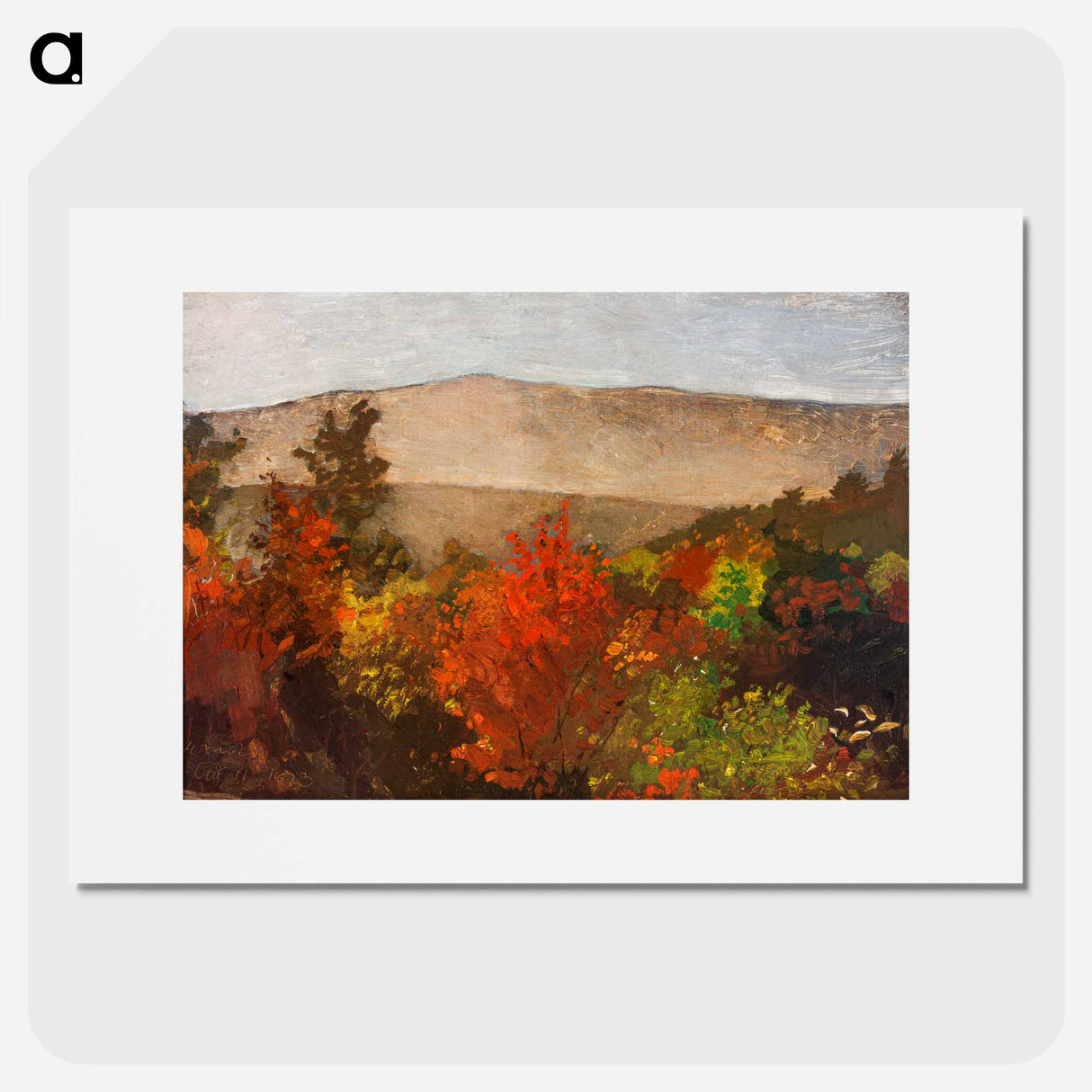 Autumn Treetops - Winslow Homer Poster.