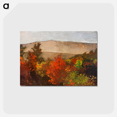 アートポストカード-Autumn Treetops - ウィンスロー ホーマー Postcard.