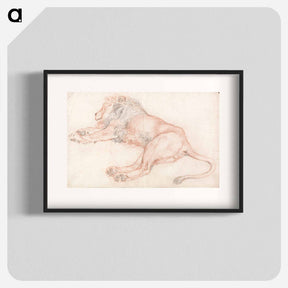 アートポスター-Study of a Lion, Resting
 - イェール大学アートギャラリー Poster.