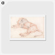 アートポストカード-Study of a Lion, Resting
 - イェール大学アートギャラリー Postcard.