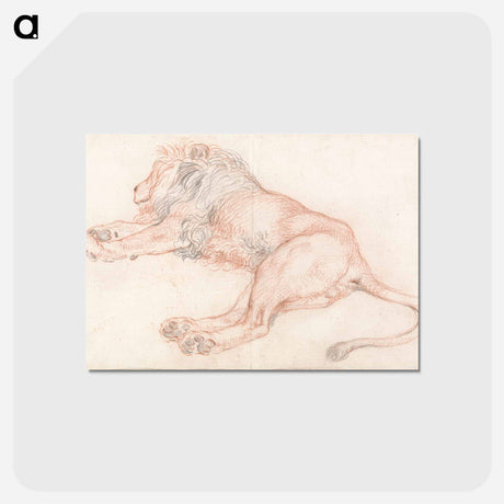 アートポストカード-Study of a Lion, Resting
 - イェール大学アートギャラリー Postcard.