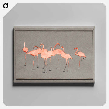 Flamingoes - アボット ハンダーソン セイヤー Canvas.