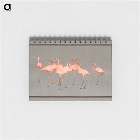 アートメモ帳-Flamingoes - アボット ハンダーソン セイヤー Memo.