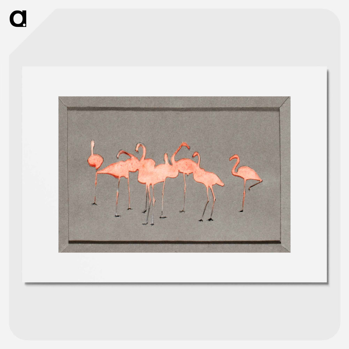 Flamingoes - アボット ハンダーソン セイヤー Poster.