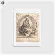 アートポストカード-Virgin Mary on a crescent moon - アルブレヒト デューラー Postcard.