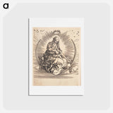 アートポストカード-Virgin Mary on a crescent moon - アルブレヒト デューラー Postcard.