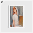 アートポストカード-Jeanne Hébuterne - アメデオ モディリアーニ Postcard.