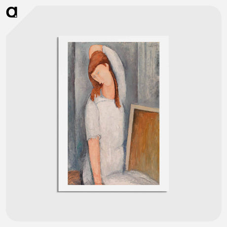 アートポストカード-Jeanne Hébuterne - アメデオ モディリアーニ Postcard.