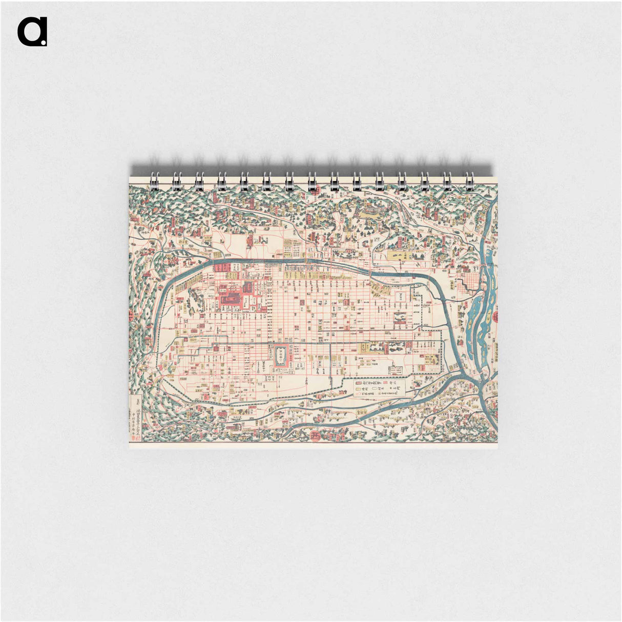 Map of Kyoto - アンティーク地図 Memo.