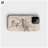 A hunter with a dog - アーノルド ピーター ワイズ クビンチャン Phone Case.