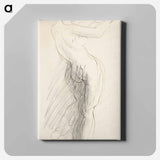 Standing Female Nude, Arms Raised - オーギュスト ロダン Canvas.
