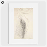 Standing Female Nude, Arms Raised - オーギュスト ロダン Poster.