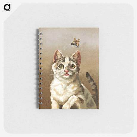 アートメモ帳-White Cat with Bee
 - ボストン公共図書館 Memo.
