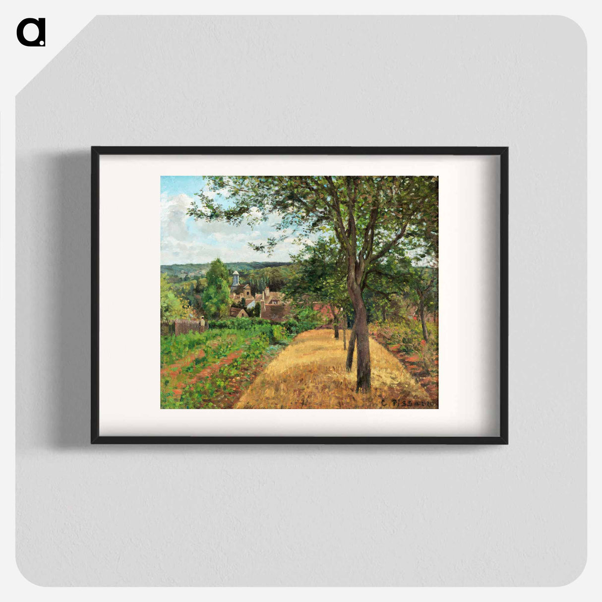 Orchards at Louveciennes - Camille Pissarro Poster.