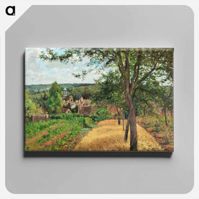 アートパネル-Orchards at Louveciennes - カミーユ ピサロ Canvas.
