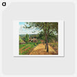 アートポストカード-Orchards at Louveciennes - カミーユ ピサロ Postcard.