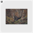 アートポストカード-Canyon in the resin - カスパー ダーヴィト フリードリヒ Postcard.