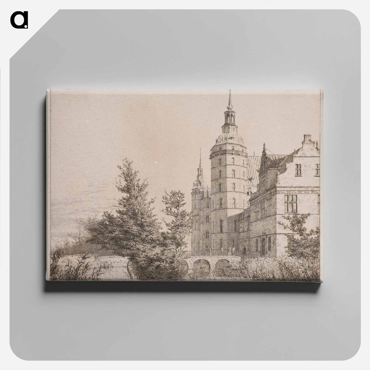 Frederiksborg Castle.Party at Møntbroen - クリステン ケプケ Canvas.