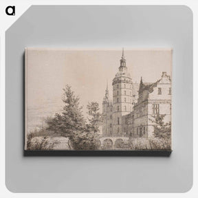 アートパネル-Frederiksborg Castle.Party at Møntbroen - クリステン ケプケ Canvas.