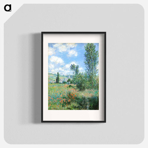 View of Vétheuil - Claude Monet Poster.