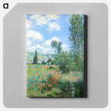 View of Vétheuil - Claude Monet Canvas.