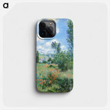 View of Vétheuil - Claude Monet Phone Case.