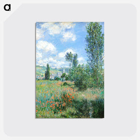 アートポストカード-View of Vétheuil - クロード モネ Postcard.