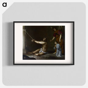 アートポスター-Christ After the Flagellation Contemplated by the Christian Soul - ディエゴ ベラスケス Poster.