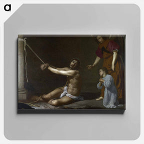 アートパネル-Christ After the Flagellation Contemplated by the Christian Soul - ディエゴ ベラスケス Canvas.