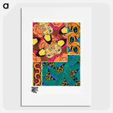 E.A. Séguy's vintage butterflies pattern art deco from Papillons - E.A.セギー Poster.