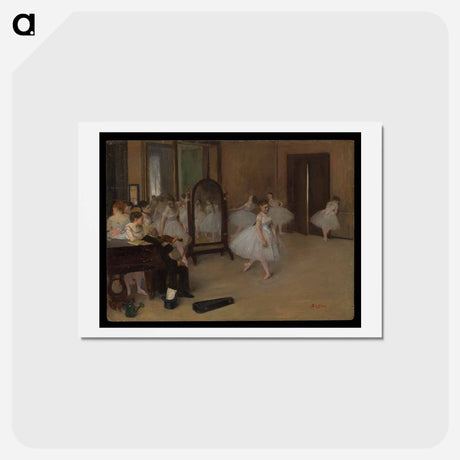 アートポストカード-The Dancing Class - エドガー ドガ Postcard.