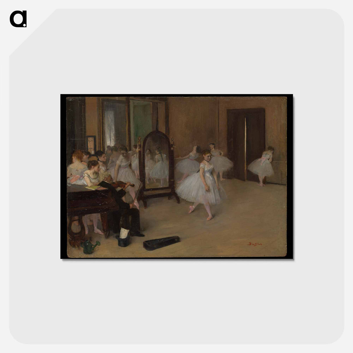 アートポストカード-The Dancing Class - エドガー ドガ Postcard.