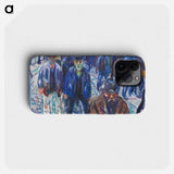 Workers on their Way Home - Edvard Munch Phone Case.