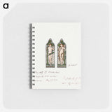 アートメモ帳-Adam and Eve, Design for Stained Glass Window, Frankby Church, Birkenhead (Cheshire), England - エドワード バーン ジョーンズ Memo.