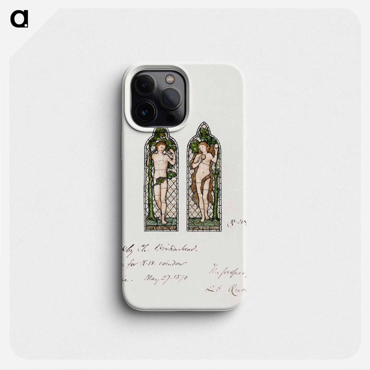 Adam and Eve, Design for Stained Glass Window, Frankby Church, Birkenhead (Cheshire), England - エドワード バーン ジョーンズ Phone Case.