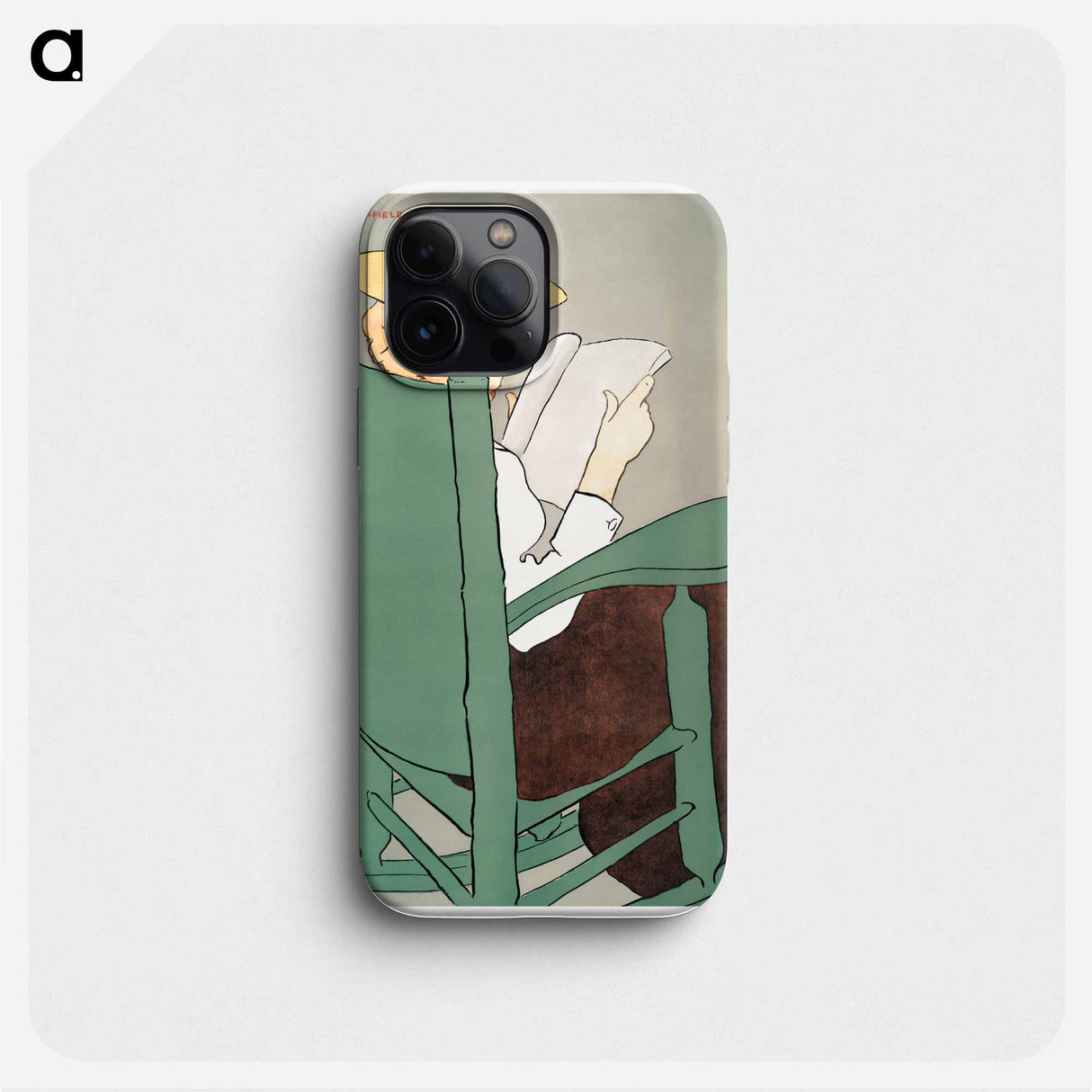 Woman reading in a rocking chair - Edward Penfield Phone Case.