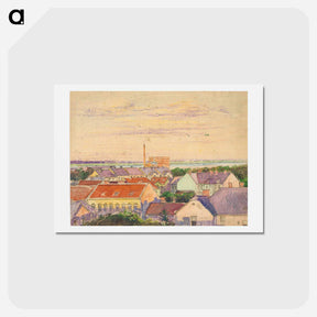 アートポストカード-City view - エゴン シーレ Postcard.