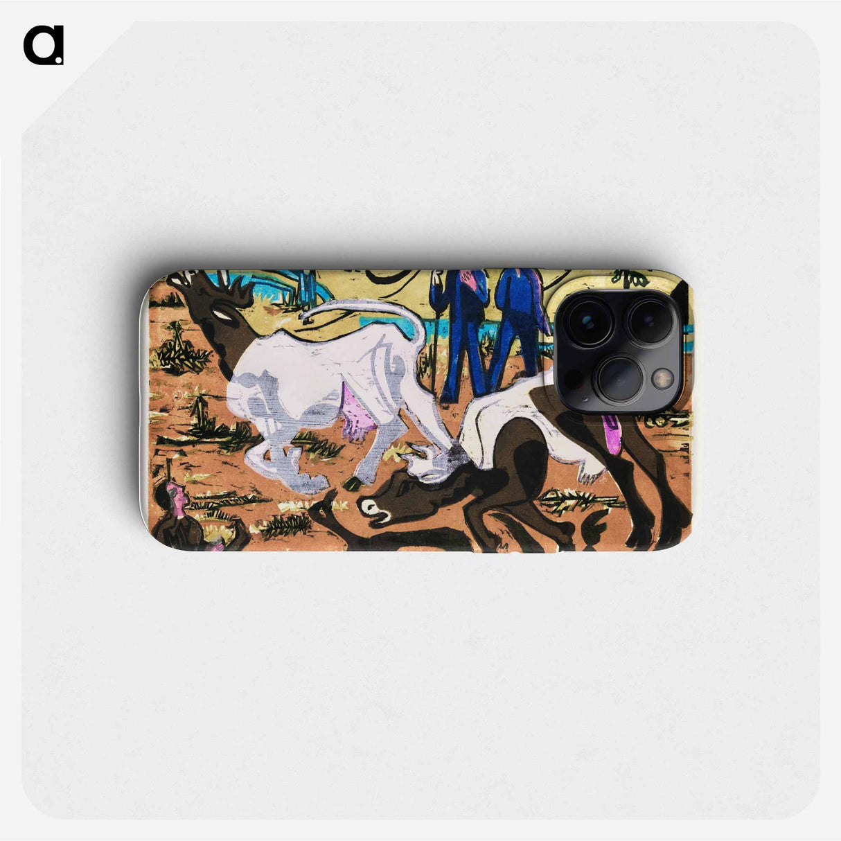 Cows in Spring - Ernst Ludwig Kirchner Phone Case.