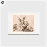 アートポストカード-Towards Almenwellet - フランシスコ デ ゴヤ Postcard.