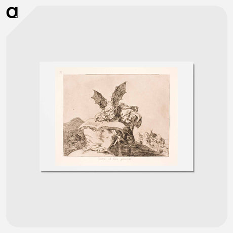 アートポストカード-Towards Almenwellet - フランシスコ デ ゴヤ Postcard.